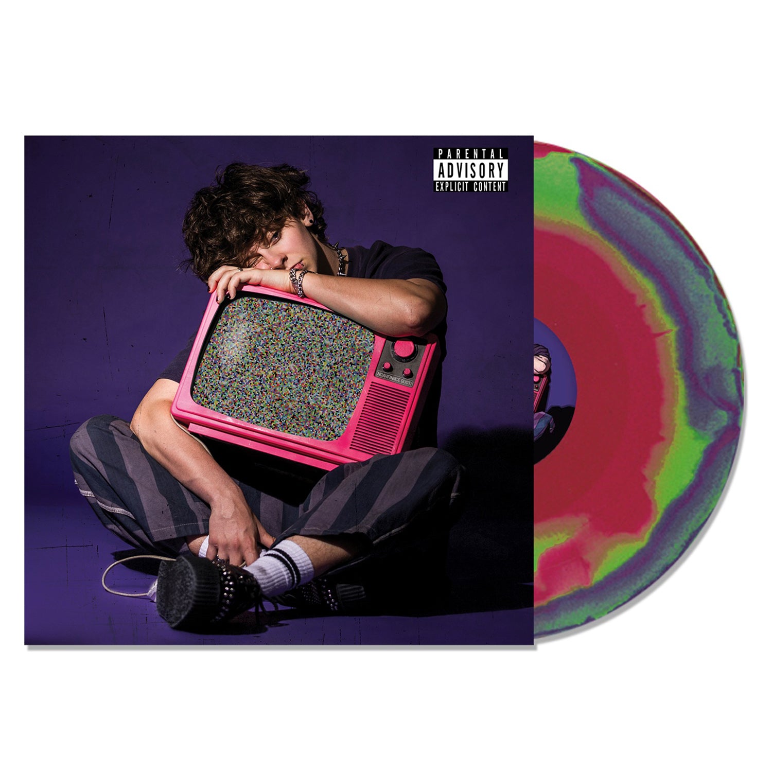NOAHFINNCE -GROWING UP ON THE INTERNET LP (Neon Swirl Vinyl)