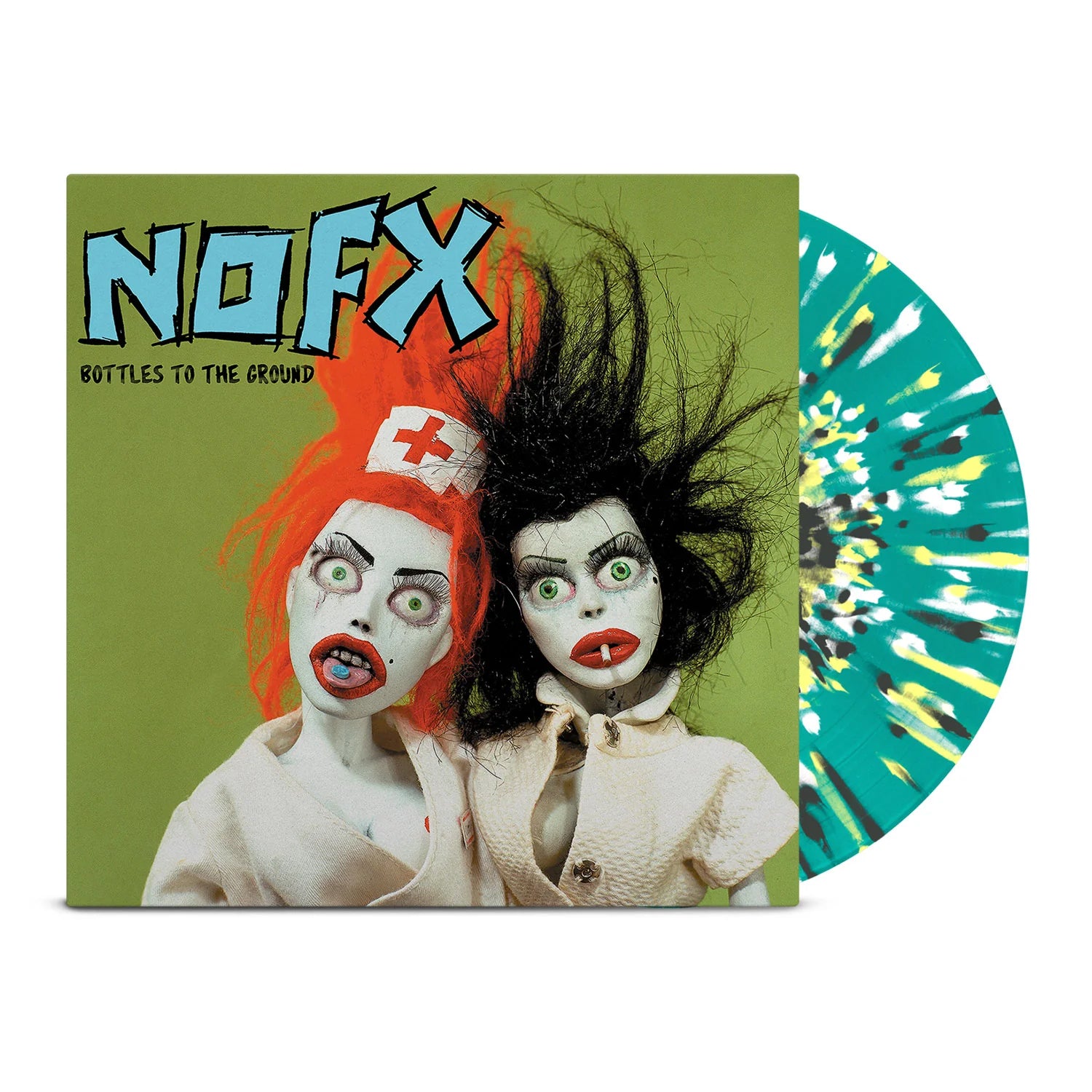 NOFX - Bottles To The Ground 12" (Turquoise/Yellow/Black/White/Silver Vinyl)