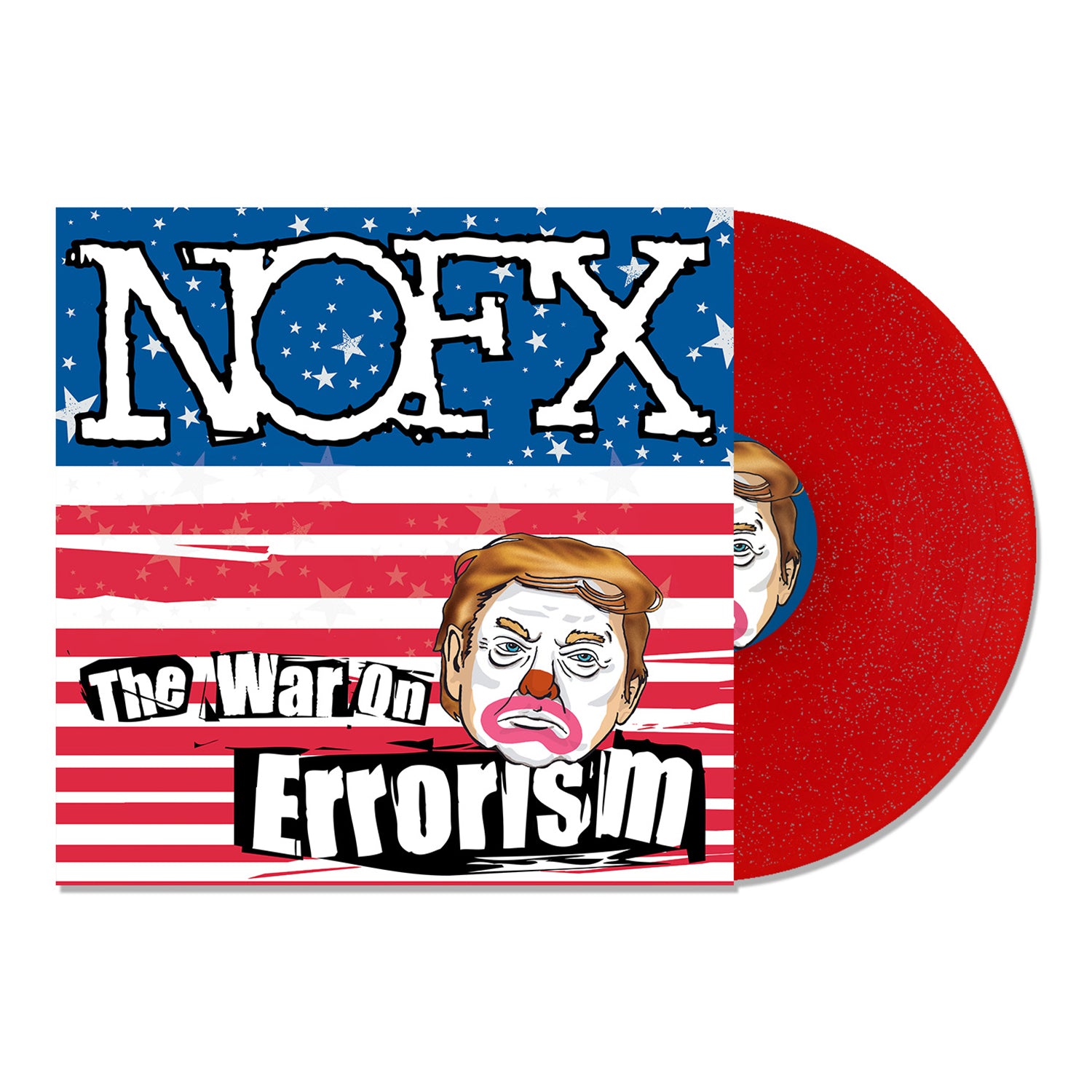 NOFX - The War On Errorism LP (Red w/ Silver Glitter Vinyl)