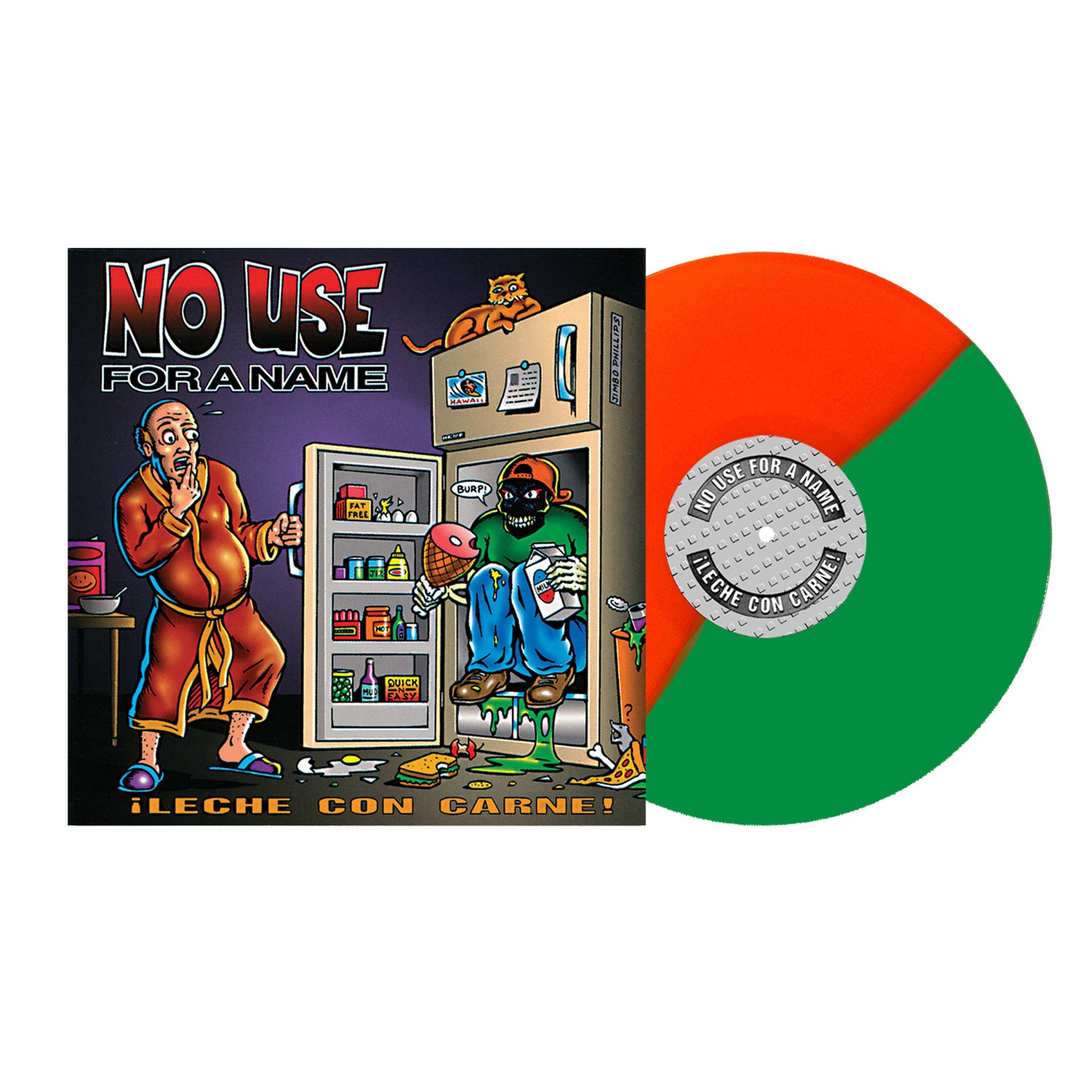 No Use For A Name - ¡Leche Con Carne! LP (Orange / Green Split Vinyl)