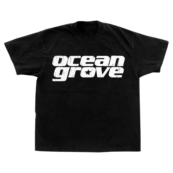 Ocean Grove - Cracked Logo T-Shirt (Black)