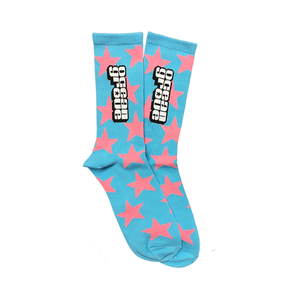 Ocean Grove - Star Socks (Pink/Blue)