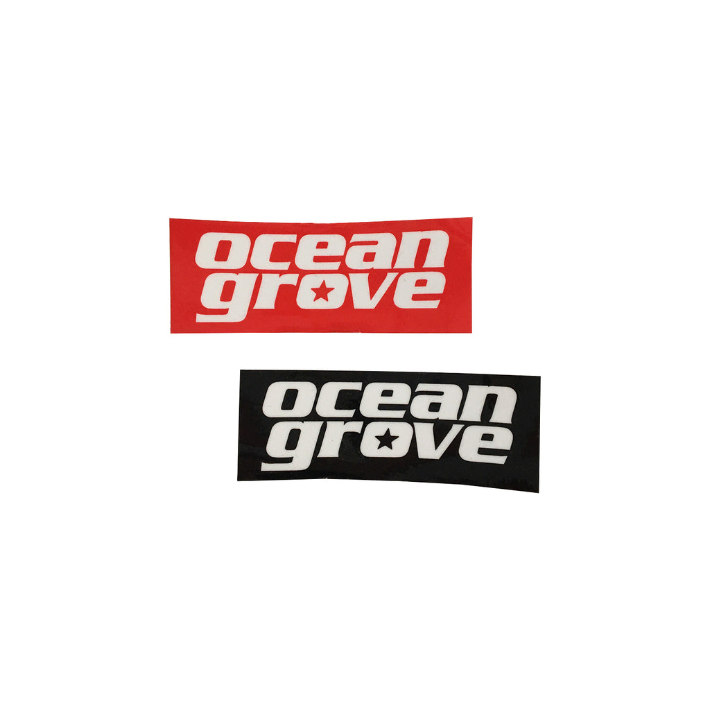 Ocean Grove - Logo Sticker (Red Or Black)