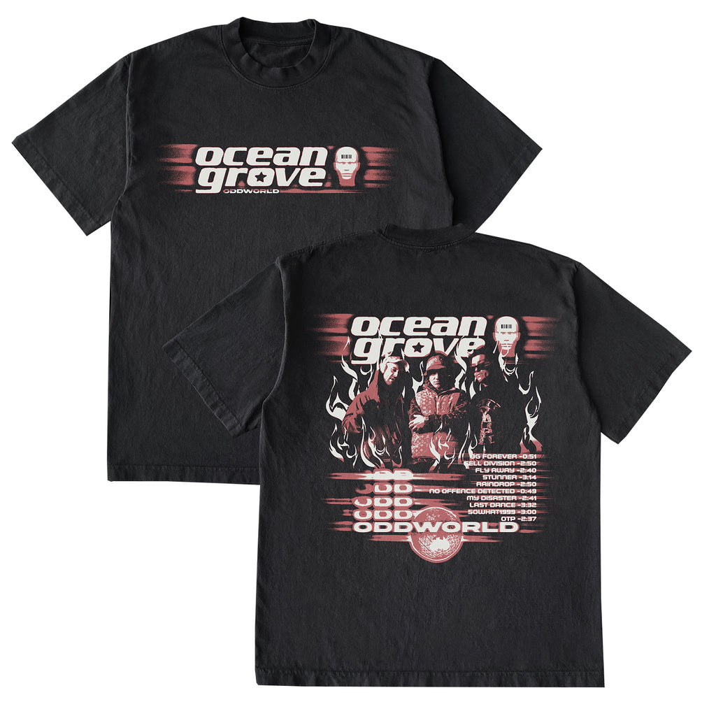Ocean Grove - Oddworld Tracklist T-Shirt (Black)