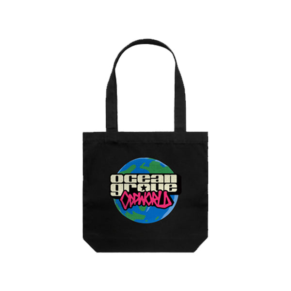 Ocean Grove - OG World Tote Bag (Black)