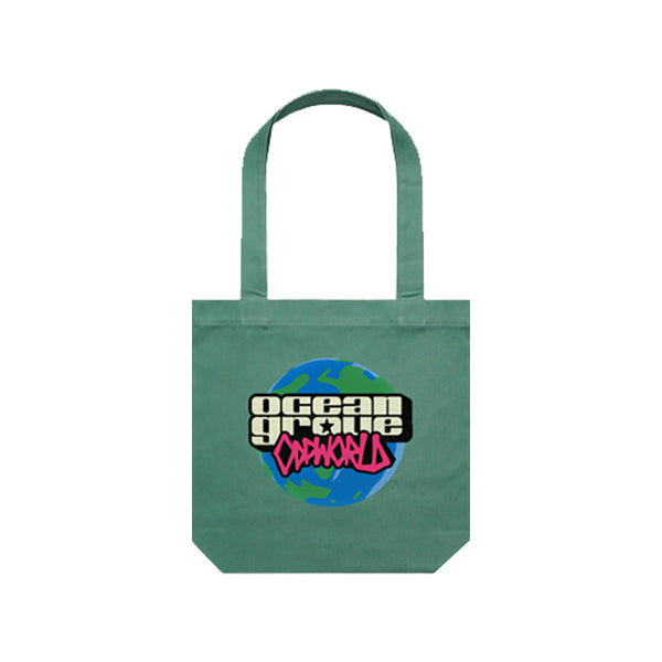 Ocean Grove - OG World Tote Bag (Sage)