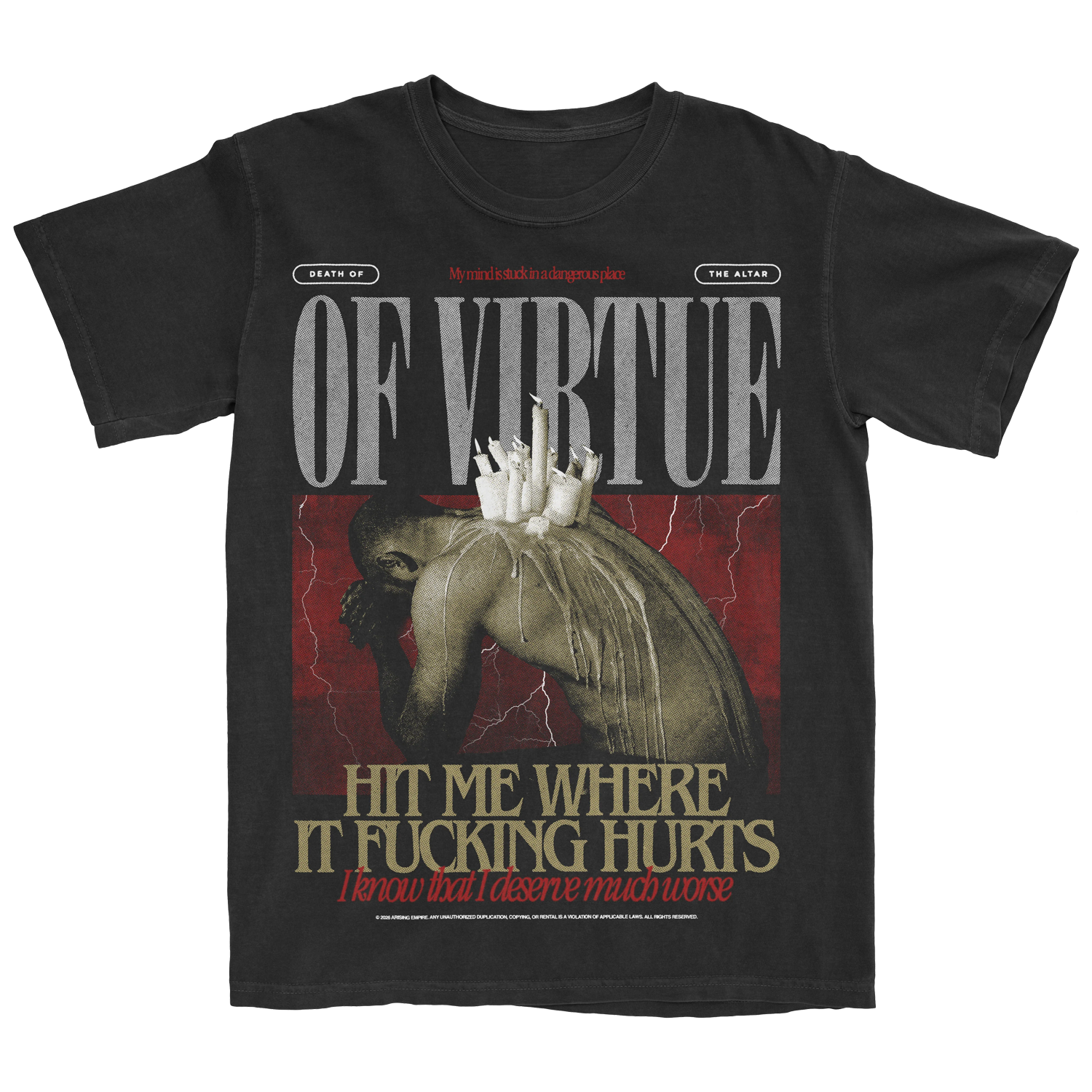 Of Virtue - Hit Me T-Shirt (Black)