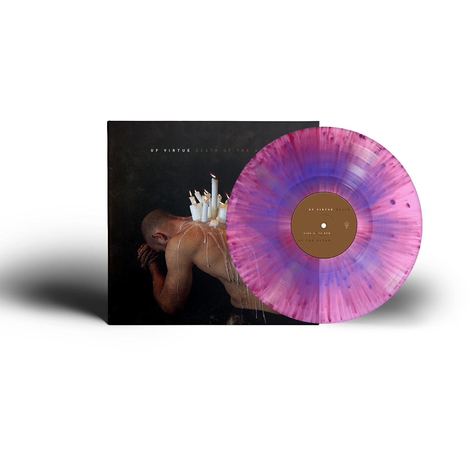 Of Virtue - Death Of The Altar LP (Limited Neon Pink, Purple Splatter Vinyl)