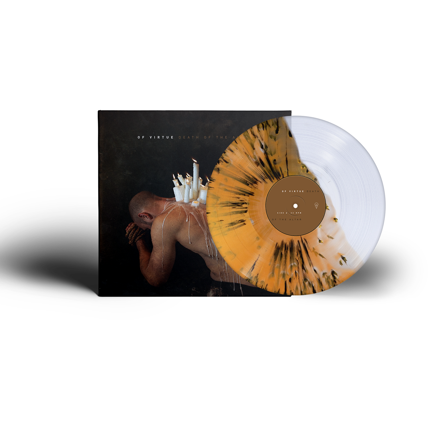 Of Virtue - Death Of The Altar LP ((Limited Red, Gold, Black, Clear Yolk Splatter Vinyl) (AE/Revolver Exclusive)