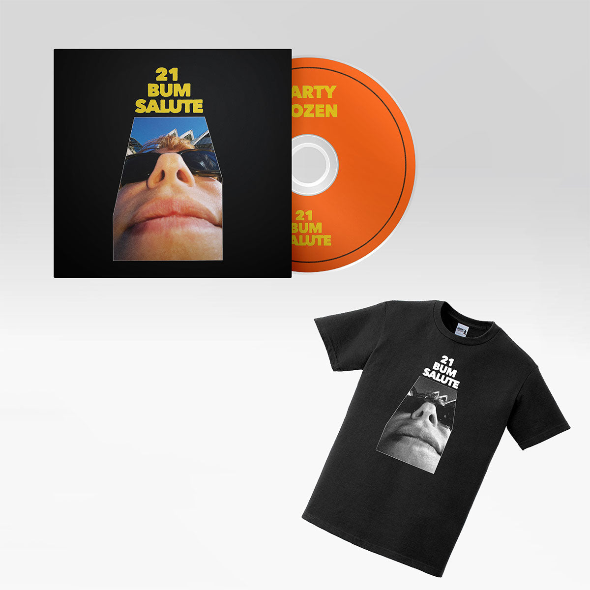 Party Dozen - 221 BUM SALUTE CD + T-Shirt Bundle