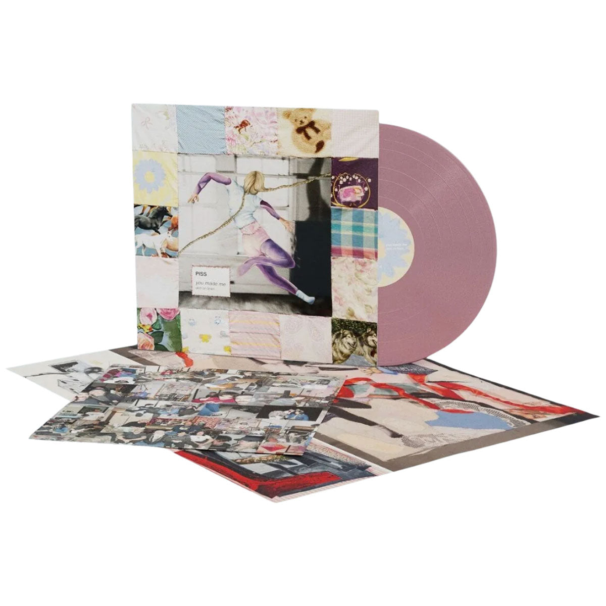 PISS - you made me / skin on linen LP (Initial LOSER Edition Baby Pink Vinyl)