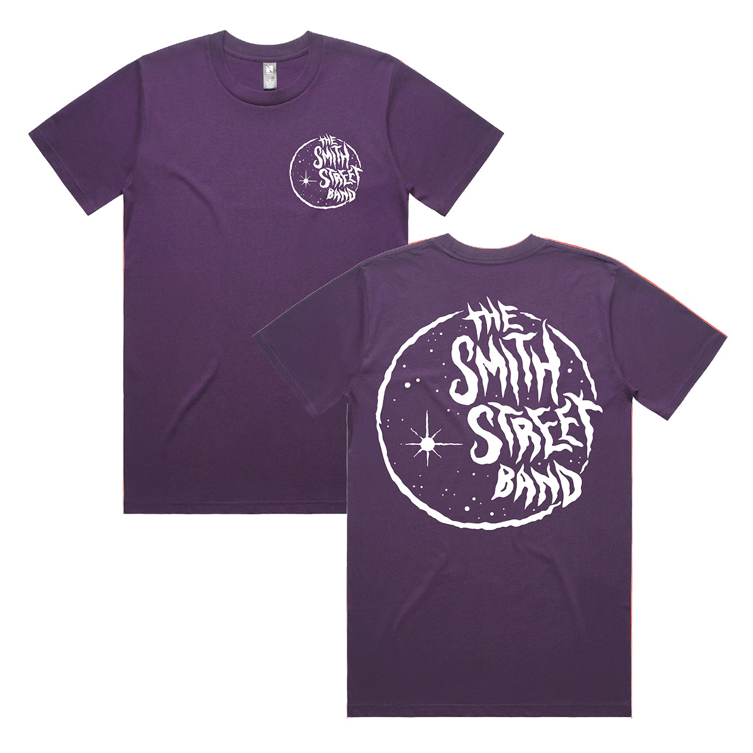 The Smith Street Band - Plum Moon Tee (White Print)