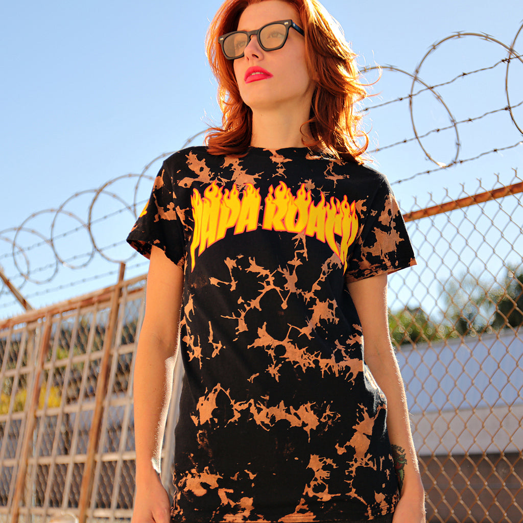 Papa Roach - Firestarter Dye Tee (Black/Orange)