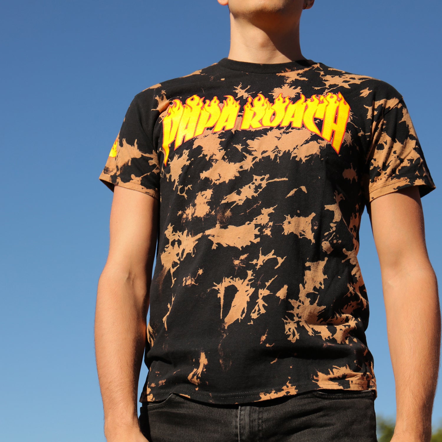 Papa Roach - Firestarter Dye Tee (Black/Orange)