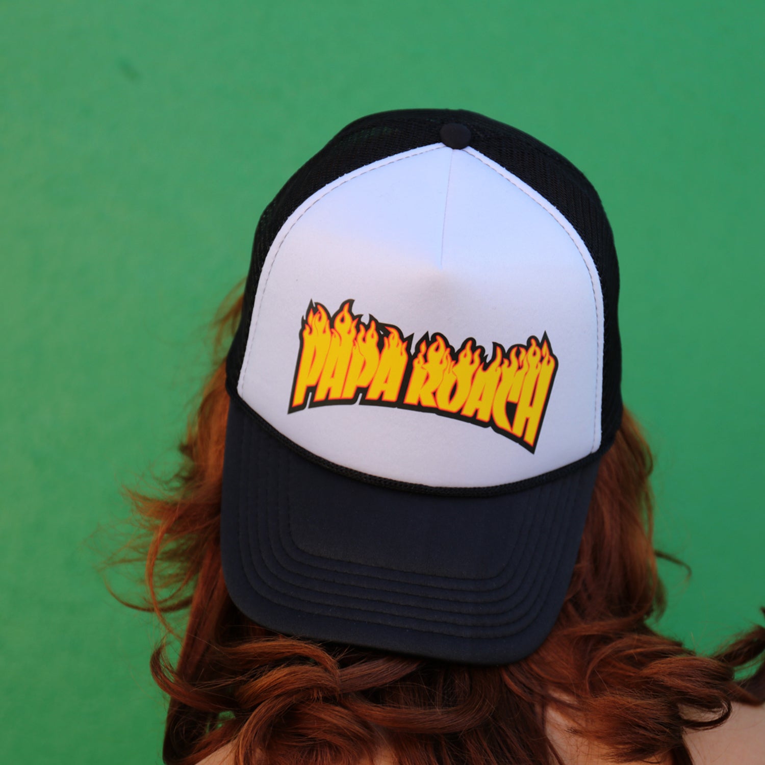 Papa Roach - Firestarter Trucker Hat (Black/White)