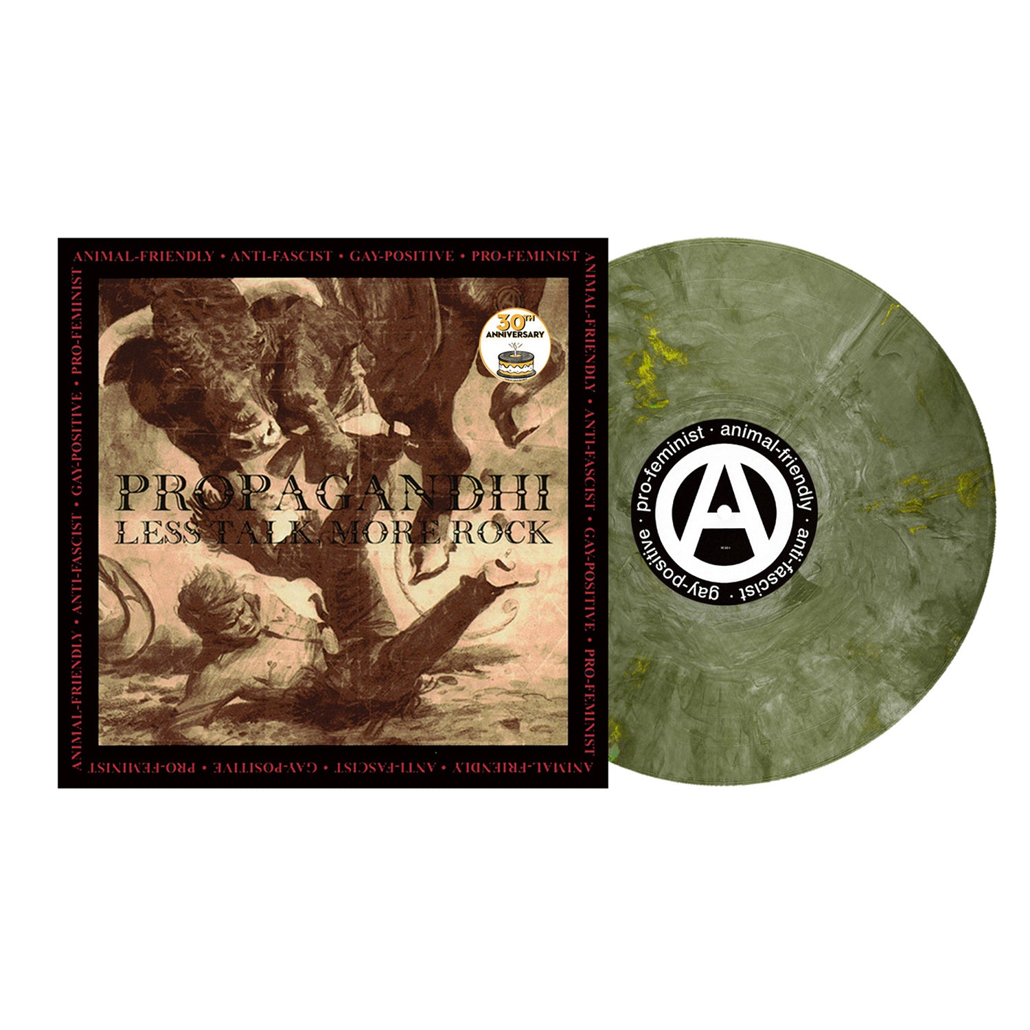 Propagandhi - Less Talk, More Rock (30th Anniversary) LP (Green Shimmer Vinyl)