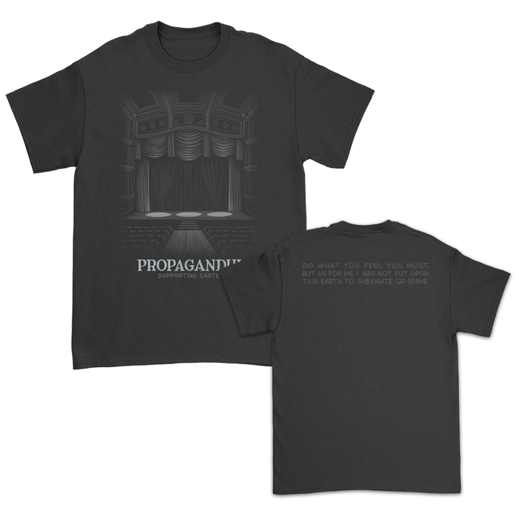 Propagandhi - Supporting Caste Stage T-Shirt (Black)