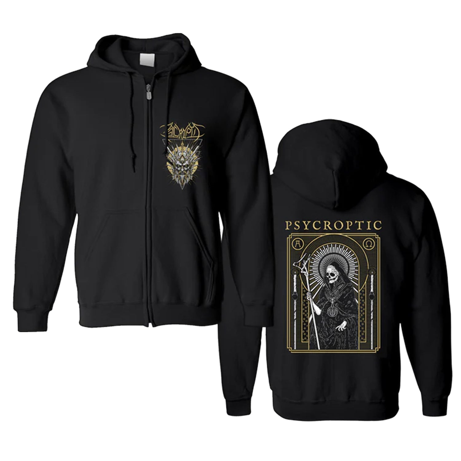 Psycroptic - Tarot Death Zip Up Hoodie (Black)
