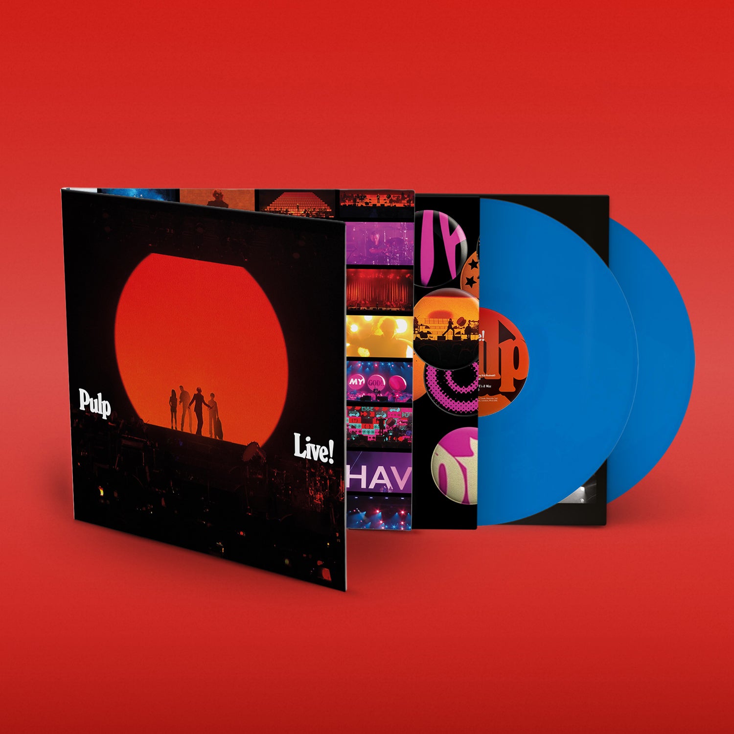 Pulp - Pulp Live! 2LP (Blue Vinyl) - Indie Store Exclusive
