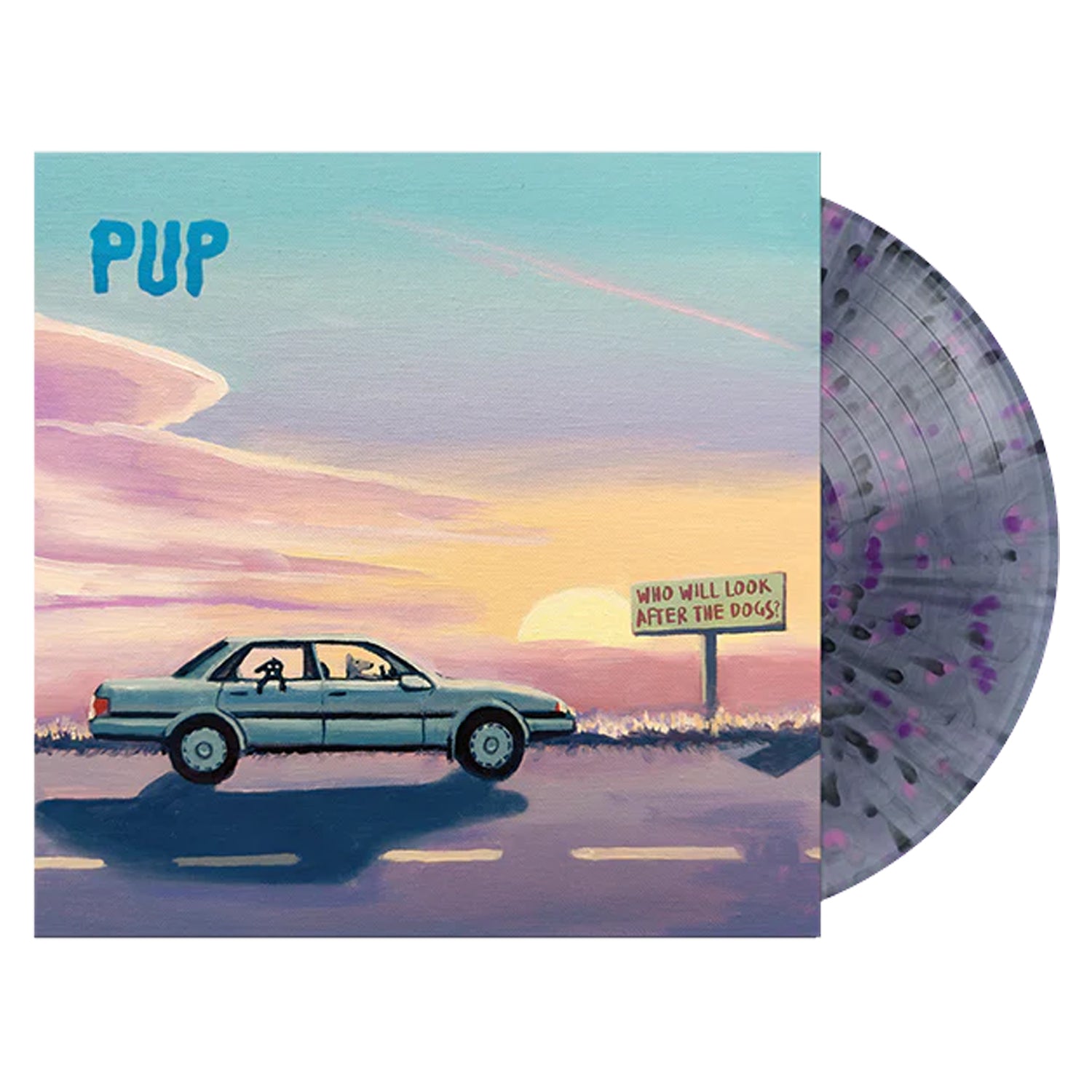 Pup - Who Will Look After The Dogs? LP (Black Smoke with Black, Pink &amp; Purple Splatter Vinyl)