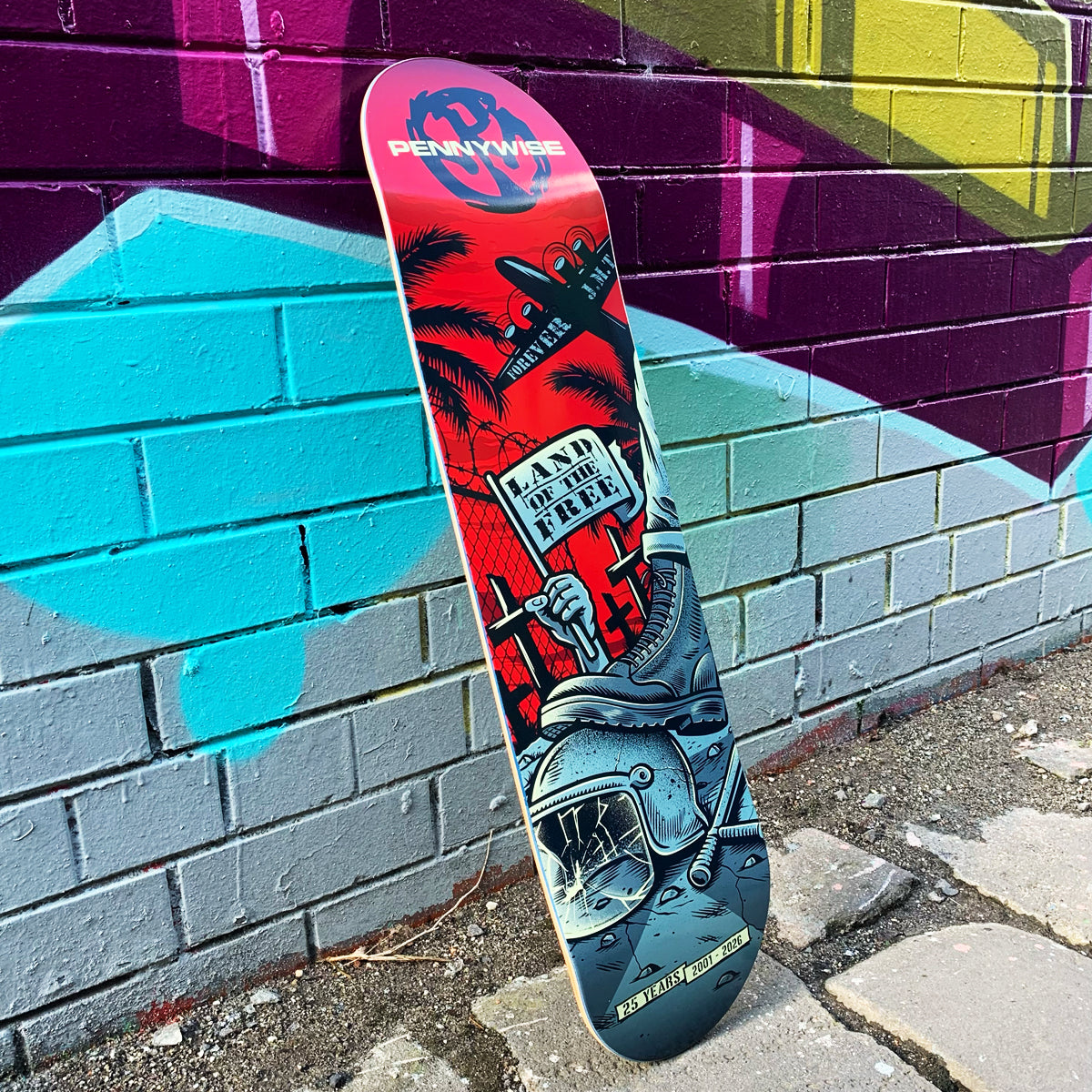 Pennywise - Land of the Free 25YR Anniversary Skate Deck