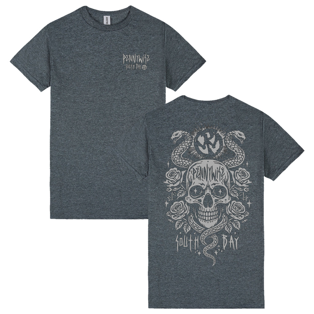 Pennywise - Snake Skull T-Shirt (Dark Heather)