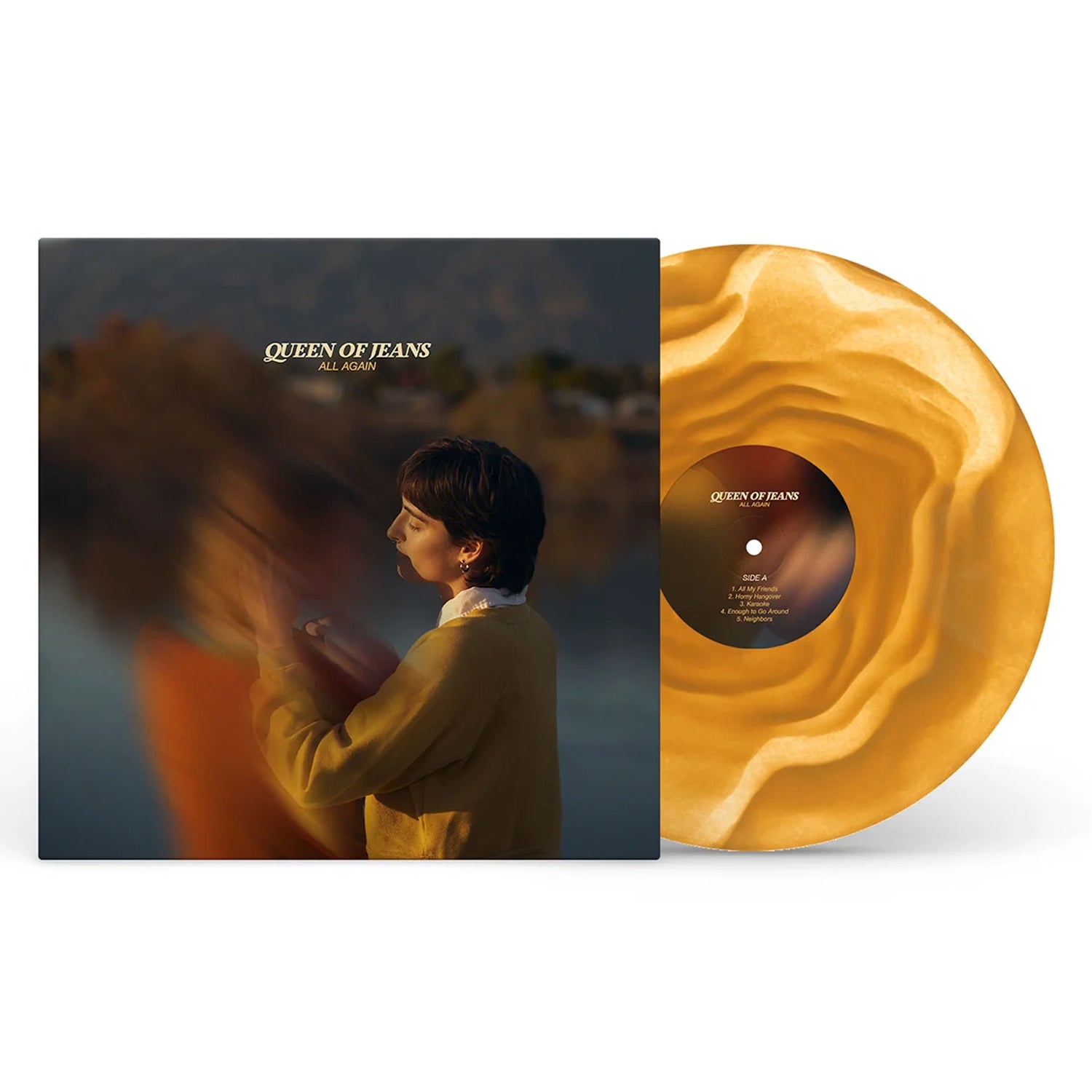 Queen of Jeans - All Again LP (Amber Gold Vinyl)