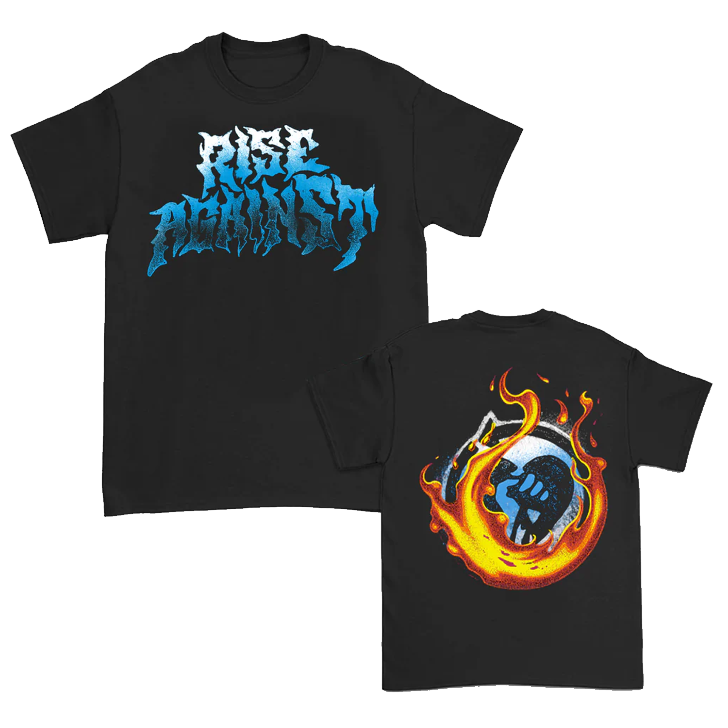 Rise Against - Flamed Heartfist T-Shirt (Black)