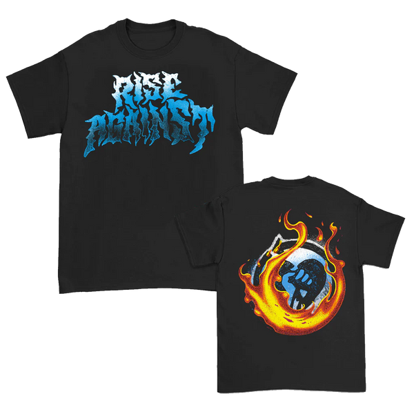 Rise Against - Flamed Heartfist T-Shirt (Black)