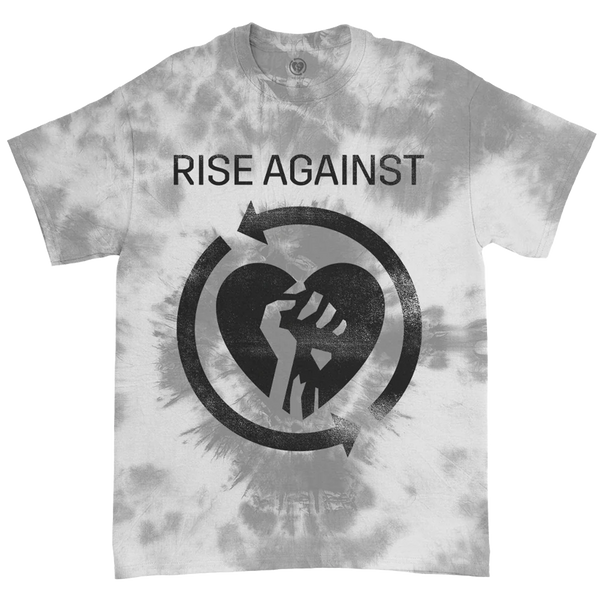 Rise Against - Logo Dyed T-Shirt (Spider Silver)