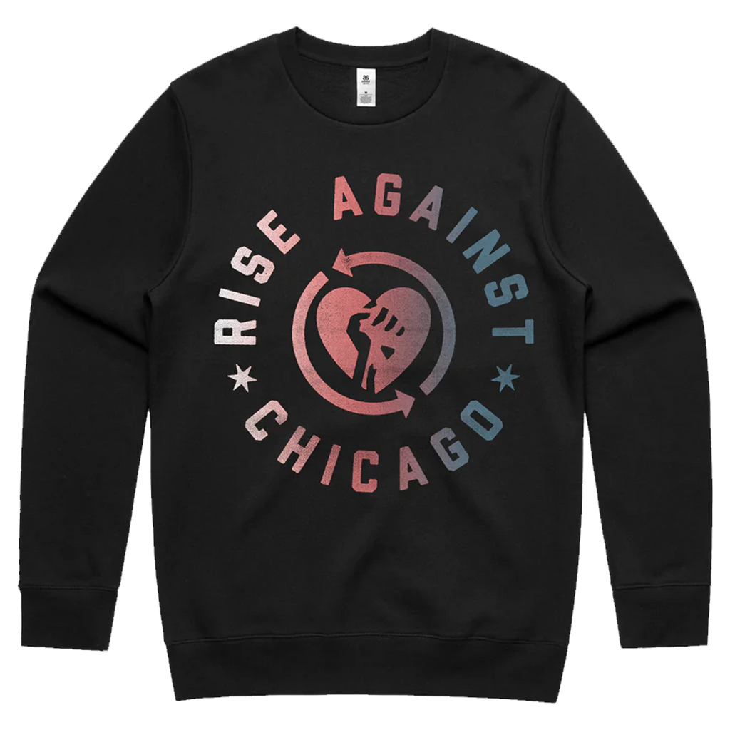 Rise Against - Chicago Heartfist Crewneck (Black)