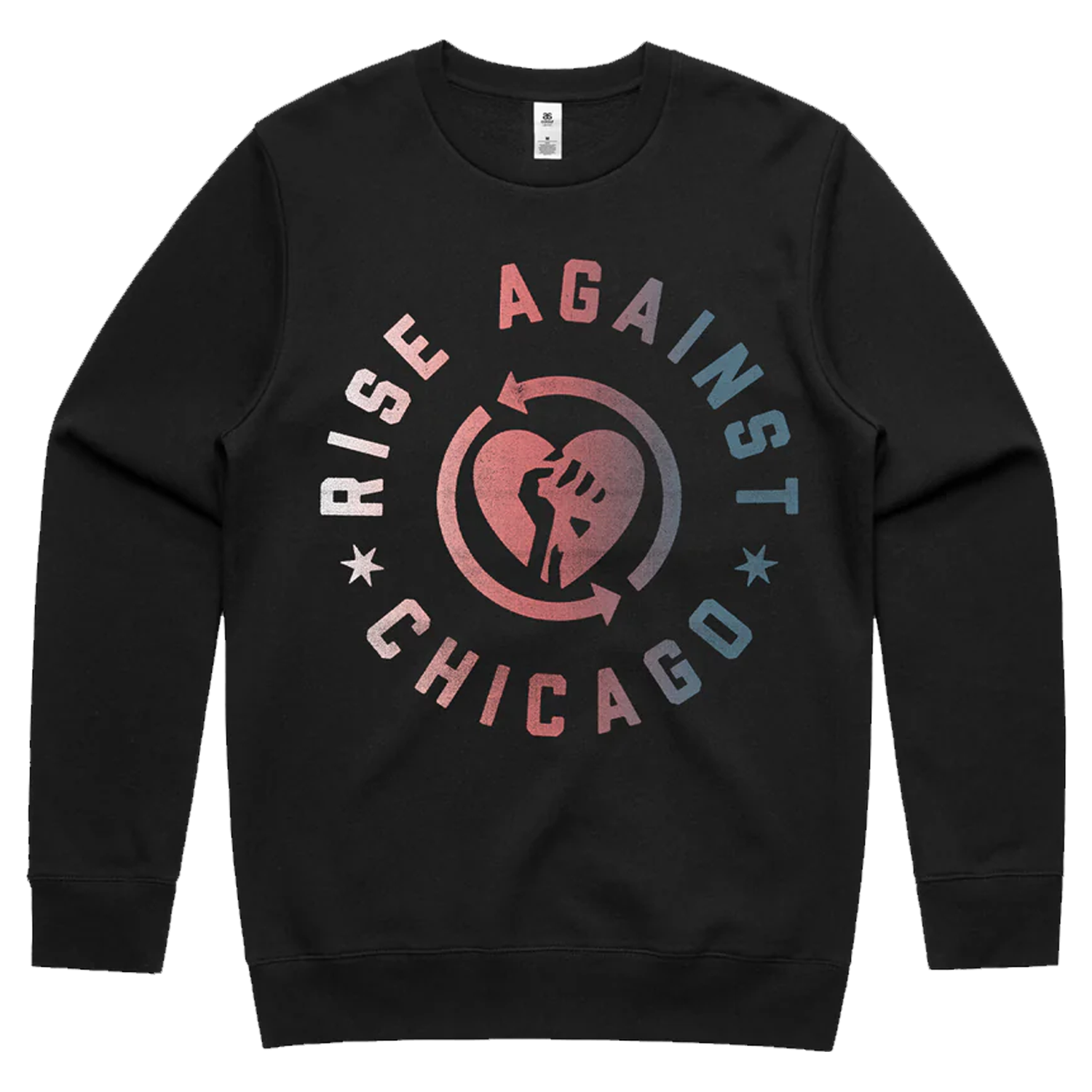 Rise Against - Chicago Heartfist Crewneck (Black)