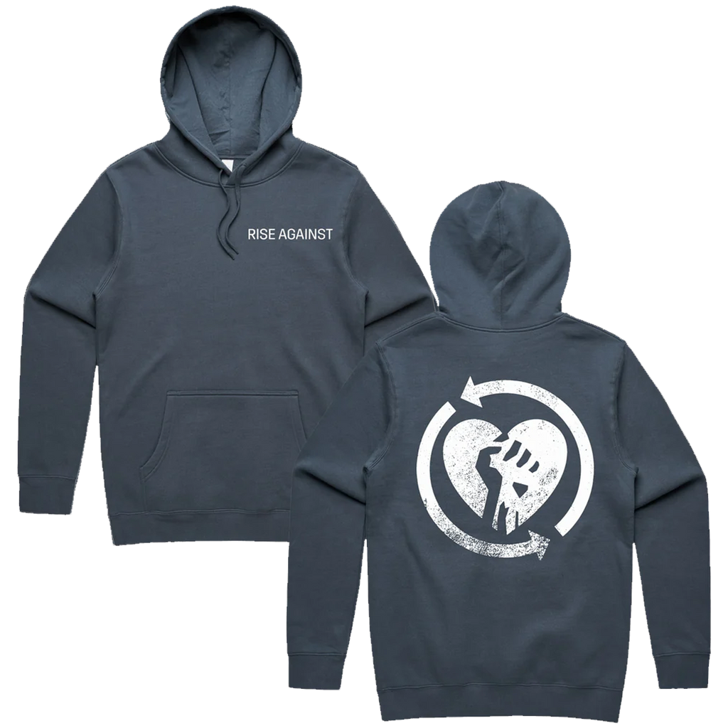 Rise Against - Heartfist Pullover Hoodie (Petrol Blue)