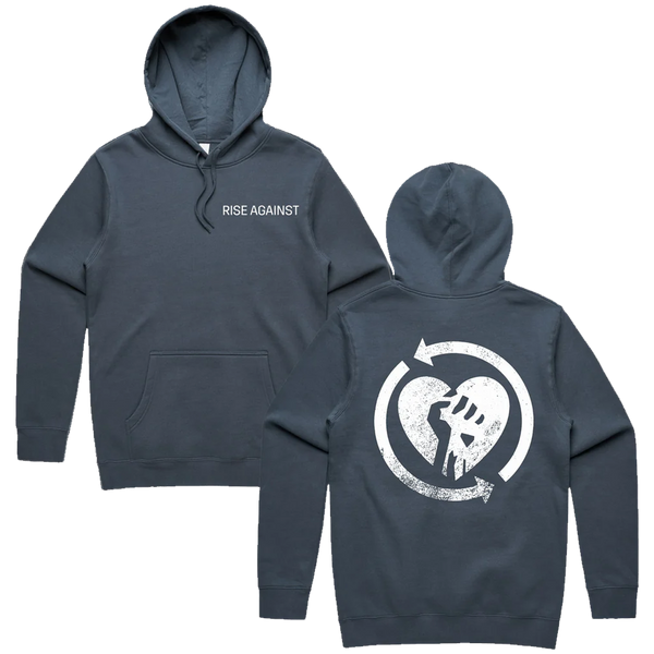 Rise Against - Heartfist Pullover Hoodie (Petrol Blue)