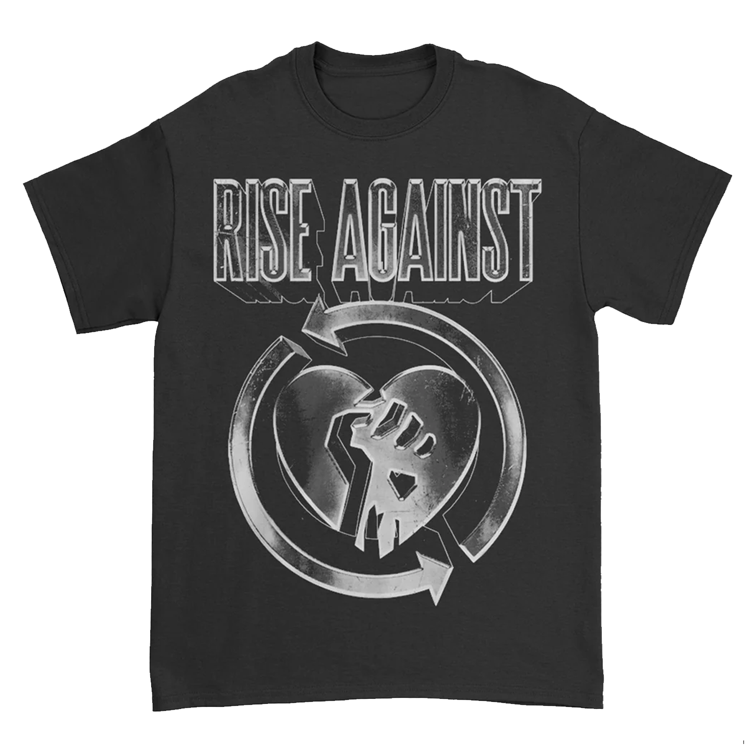 Rise Against - 3D Grey Tee (Black)