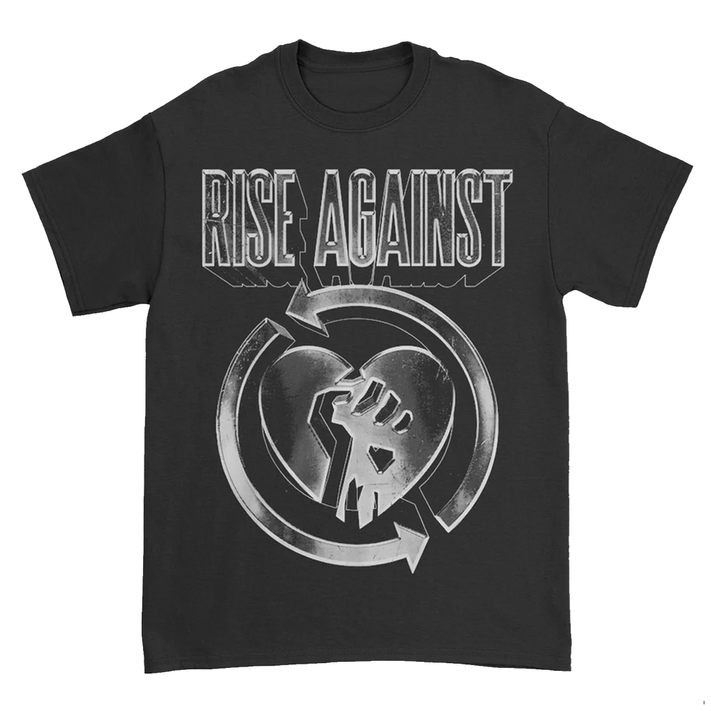 Rise Against - 3D Grey Tee (Black)