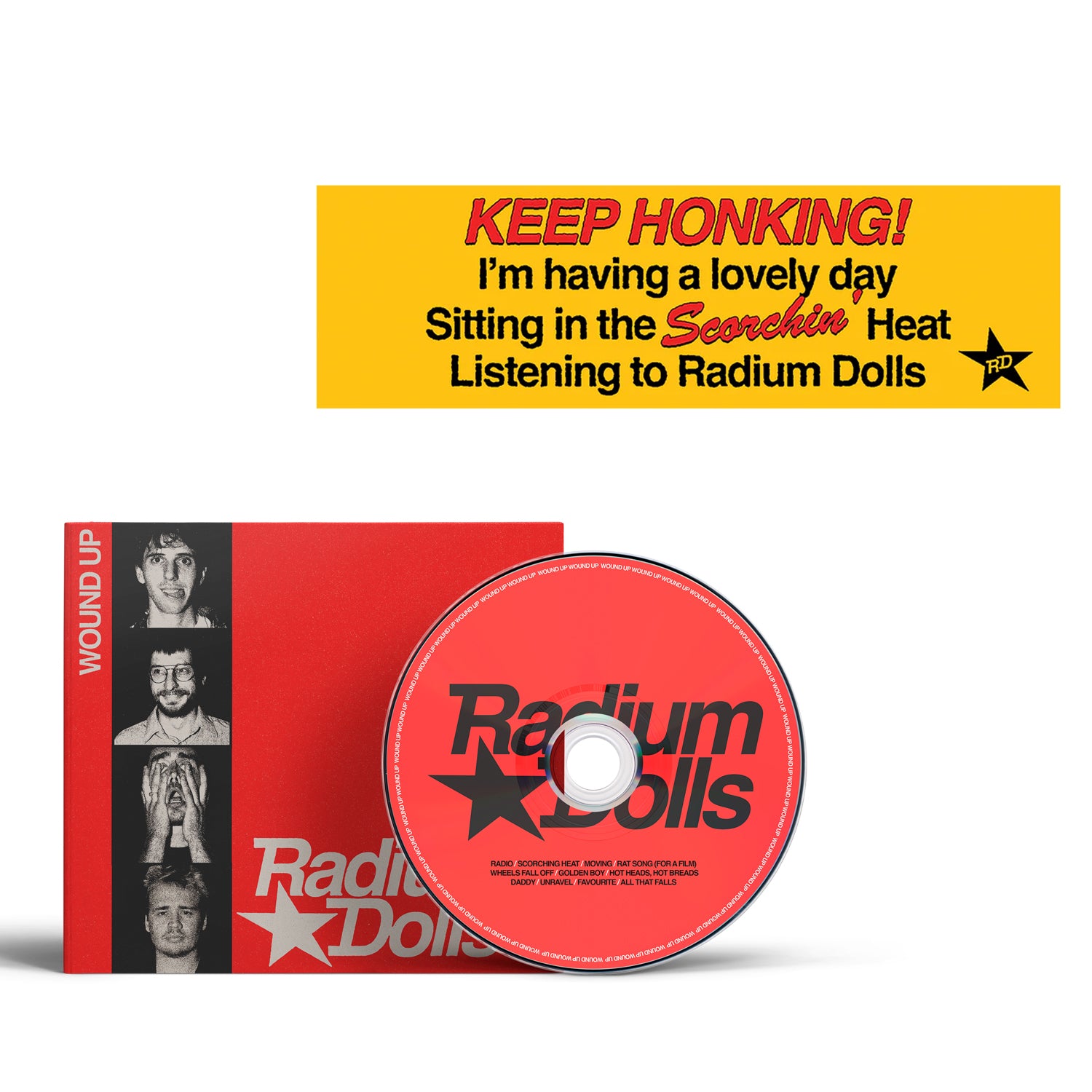 Radium Dolls - Wound Up CD Bumper Sticker Bundle