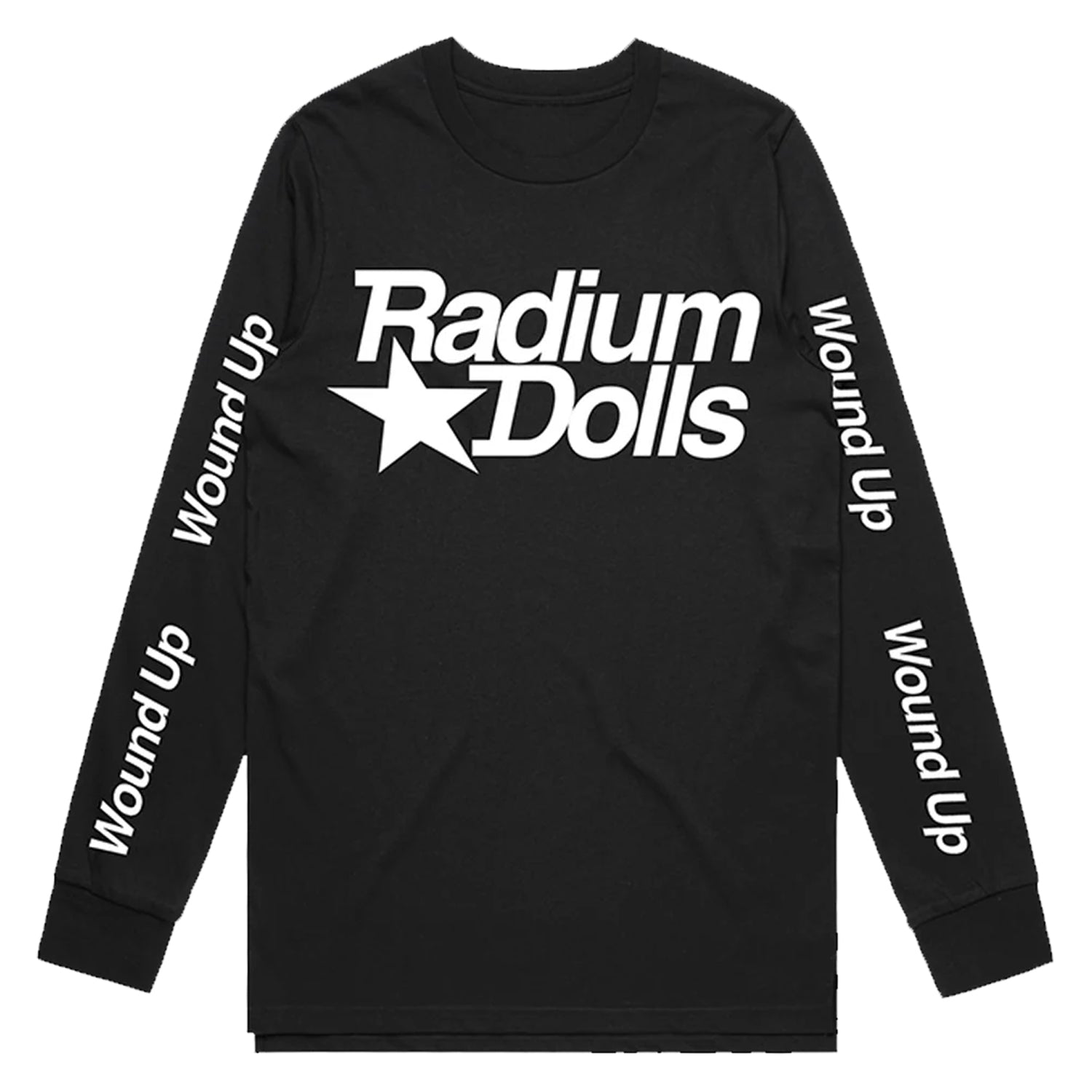 Radium Dolls - Black Wound Up Longsleeve (White Print) + (Digital Download)