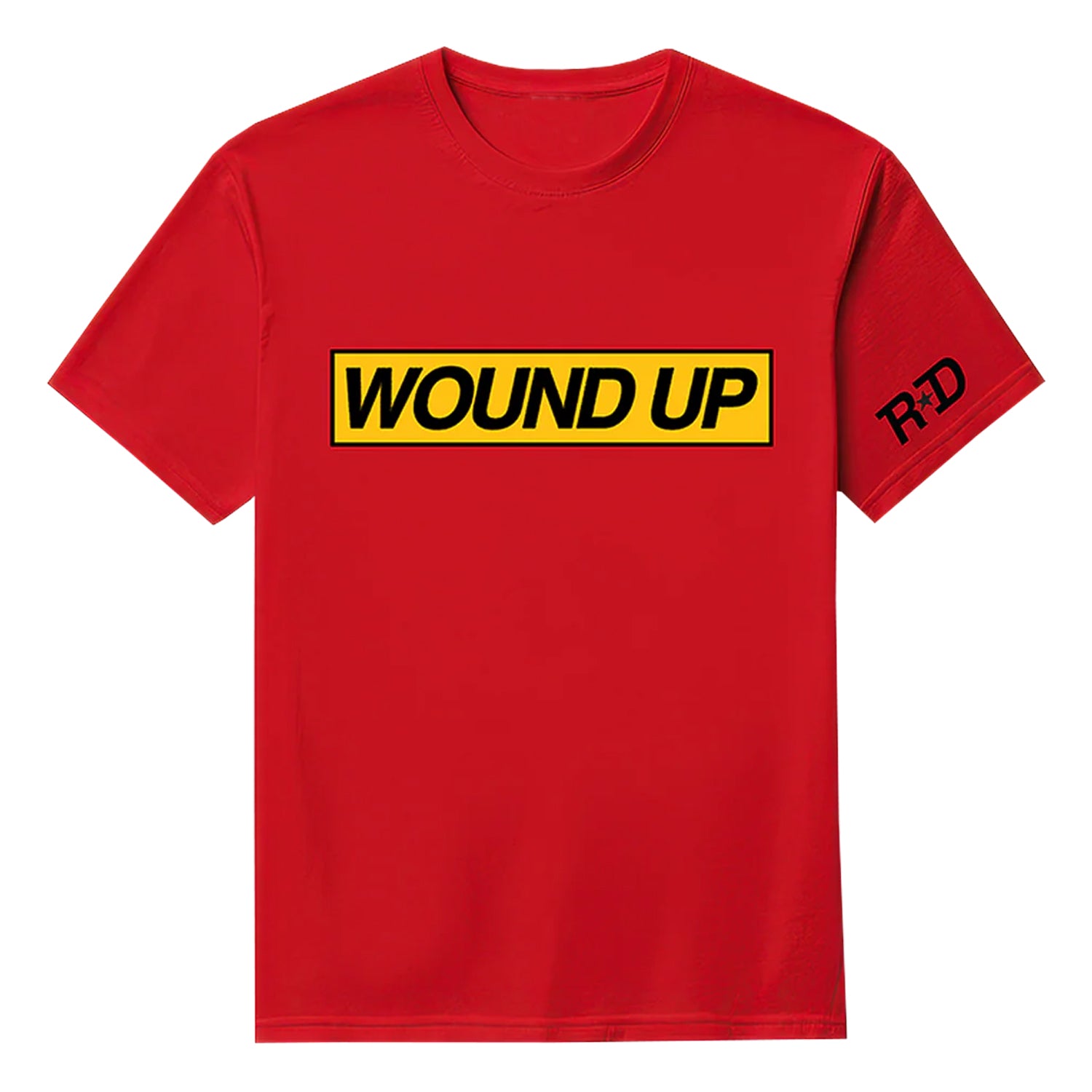 Radium Dolls - Red Wound Up T-Shirt (Yellow/Black Print) + (Digital Download)