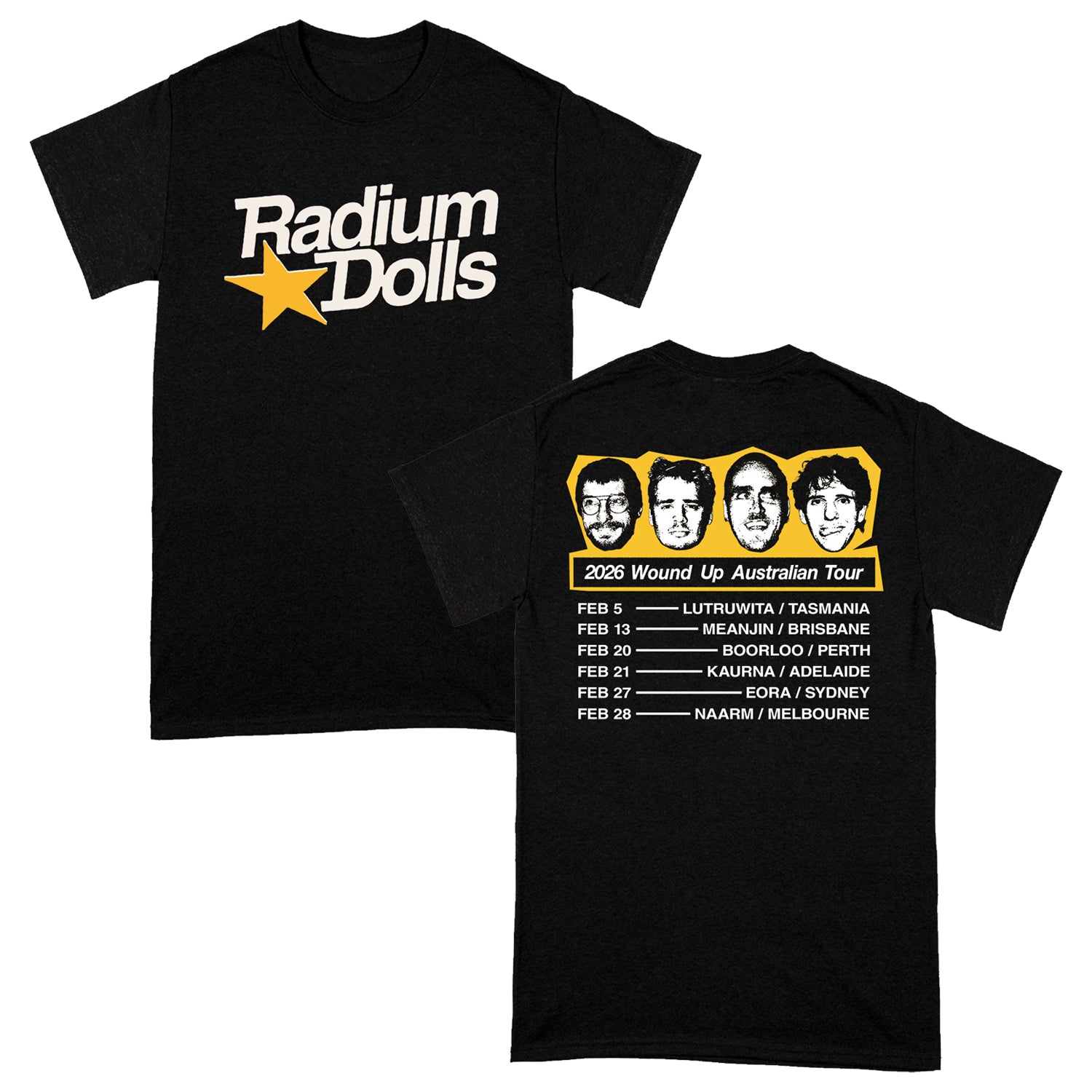 Radium Dolls - Wound Up Tour T-Shirt (Black)