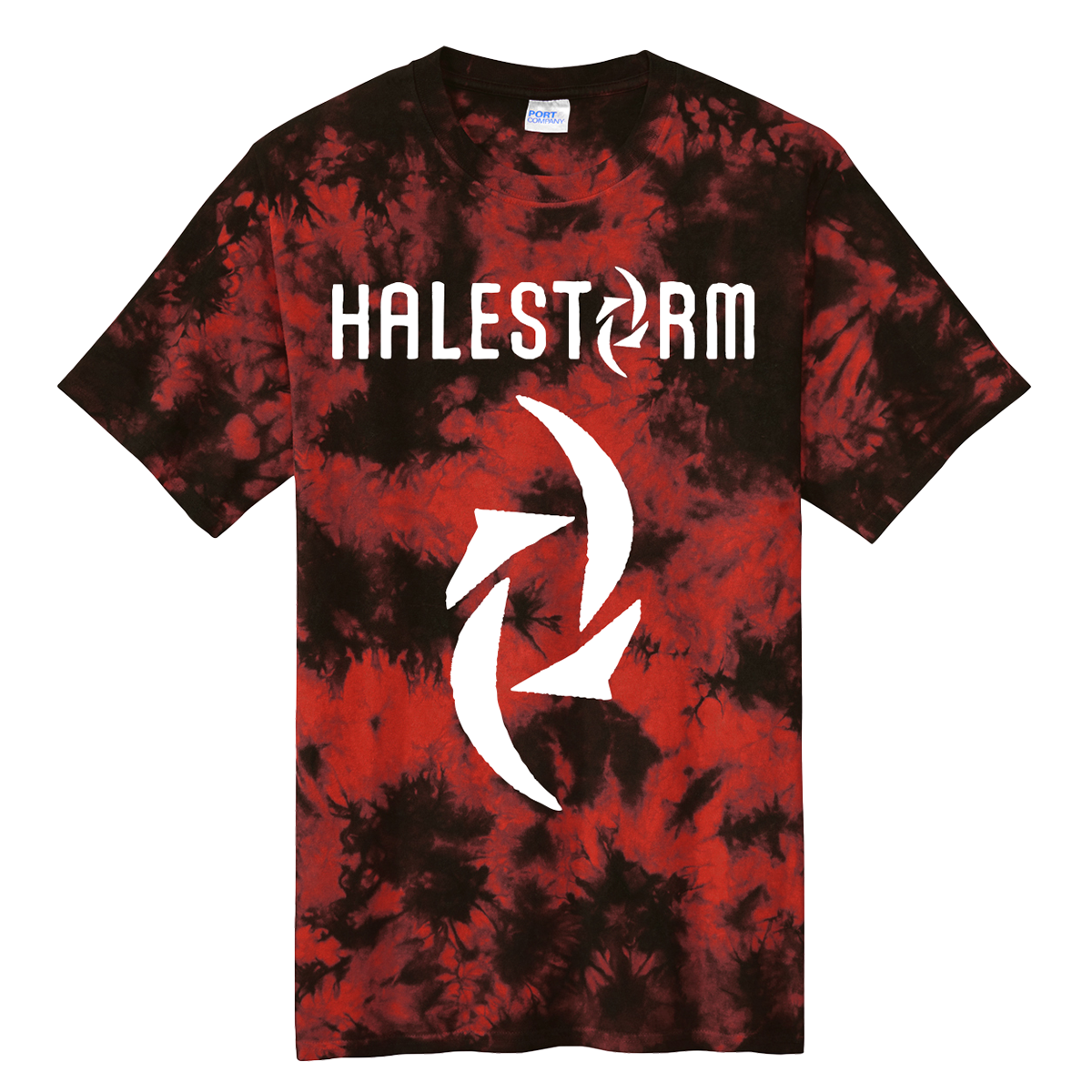 Halestorm - Dyed Logo T-Shirt (Crystal Black/Red)