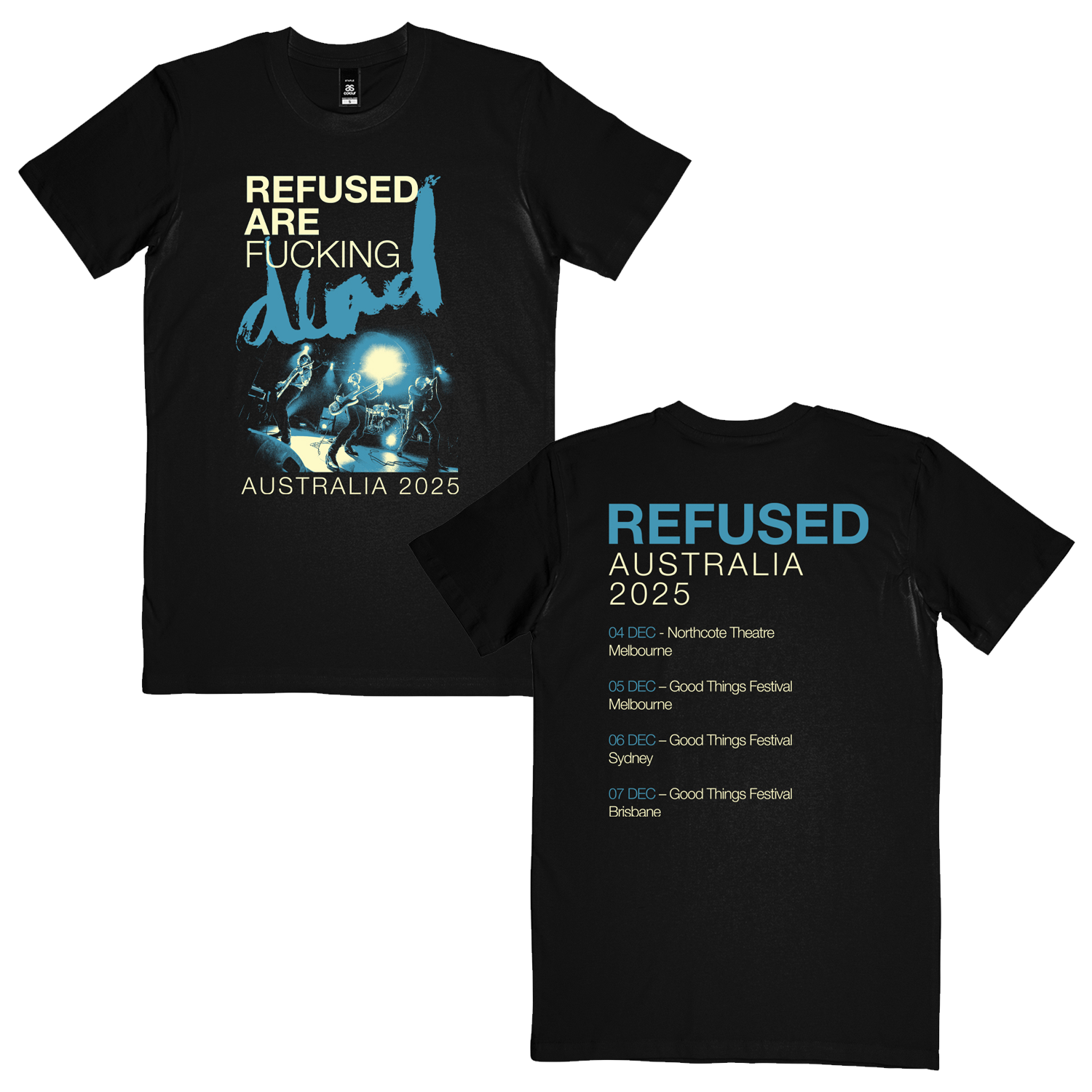 Refused - AUS Tour 2025 T-Shirt (Black)