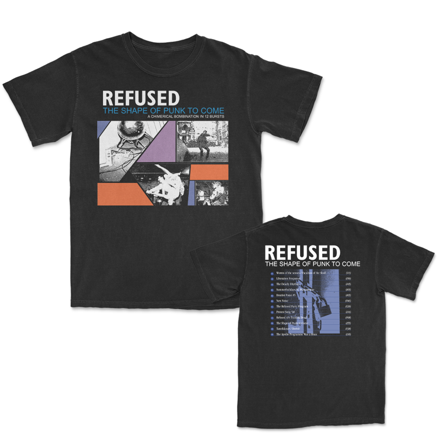 Refused - The Shape Of Punk To Come Album Cover Tracklist T-Shirt (Black)
