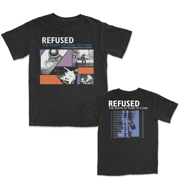 Refused - The Shape Of Punk To Come Album Cover Tracklist T-Shirt (Black)