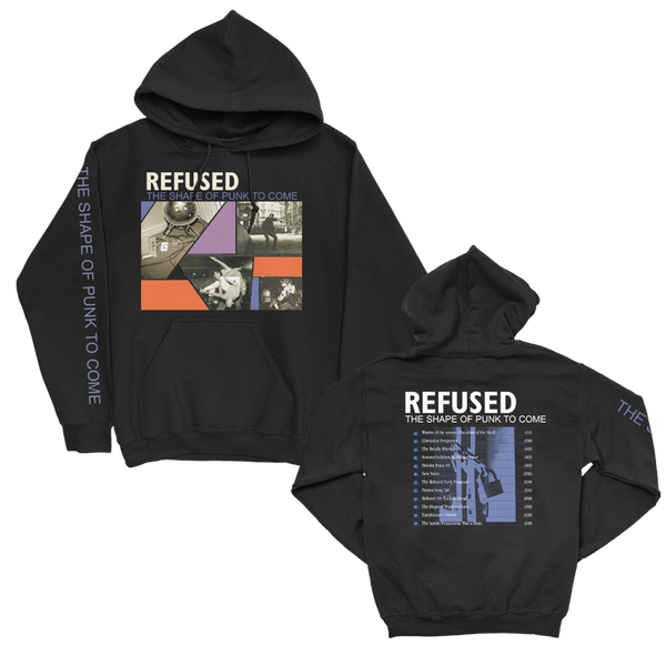 Refused - The Shape Of Punk To Come Album Cover Tracklist Pullover Hoodie (Black)