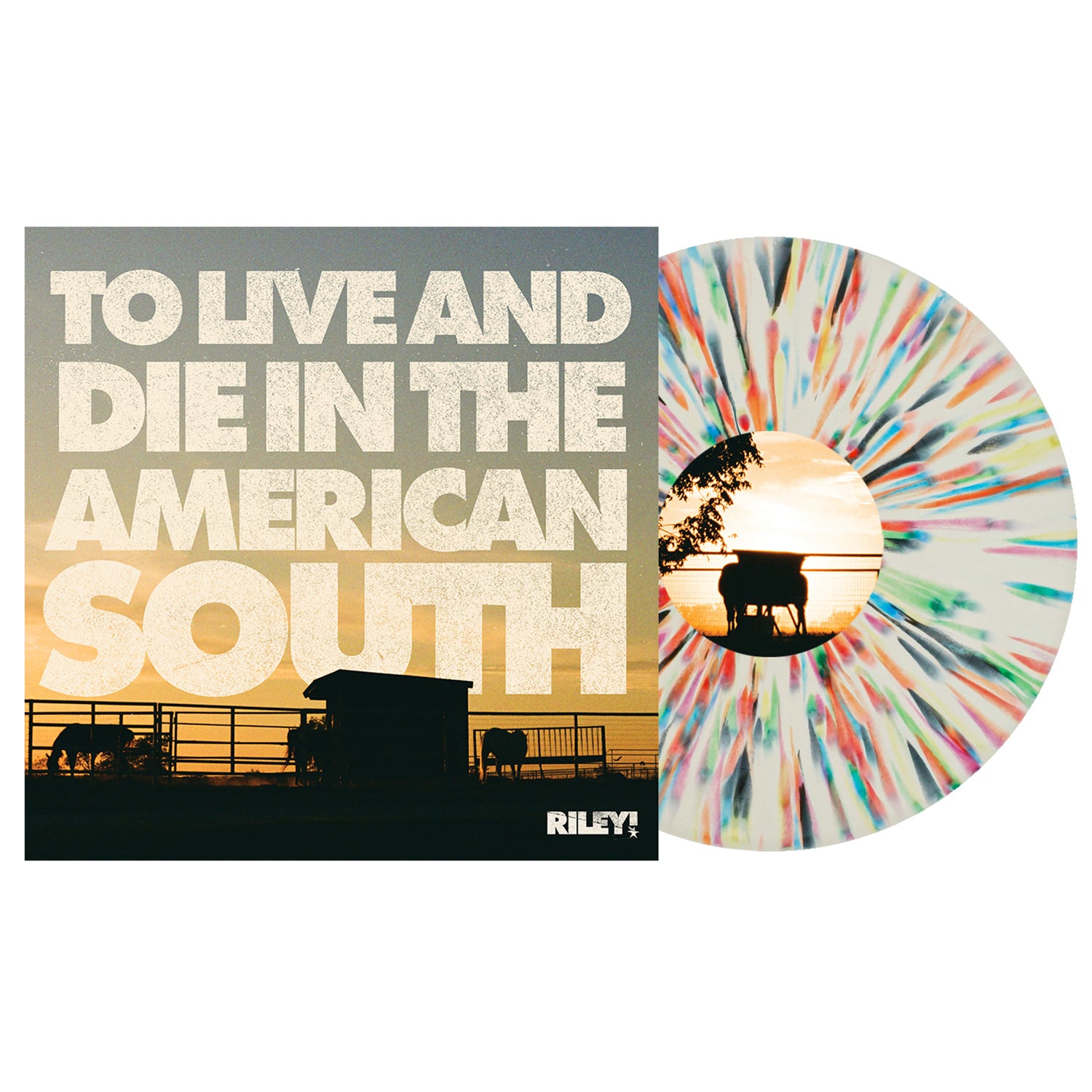 Riley! - To Live And Die In The American South LP (Bone w/ Rainbow Splatter Vinyl)