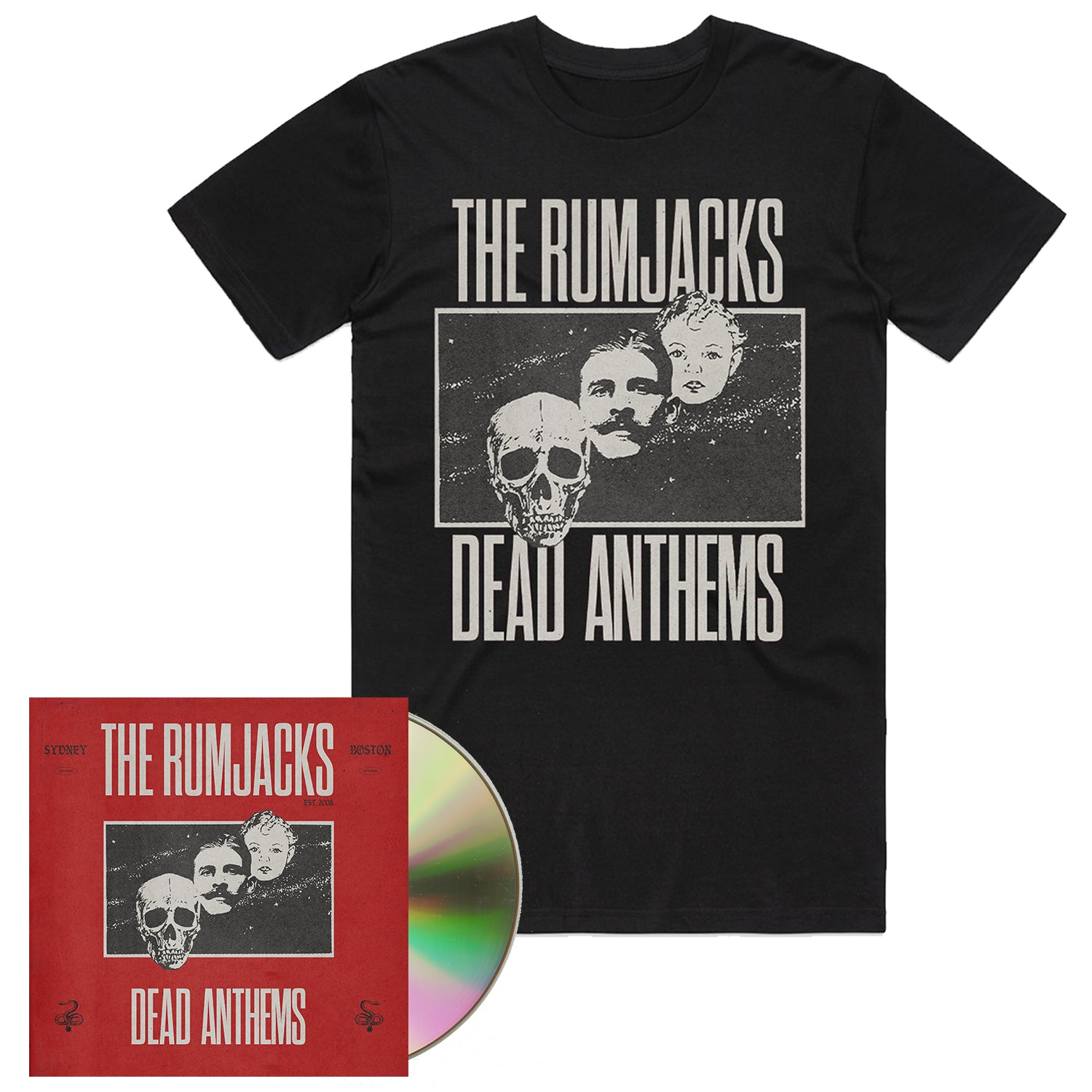 The Rumjacks - Dead Anthems CD + T-Shirt Bundle