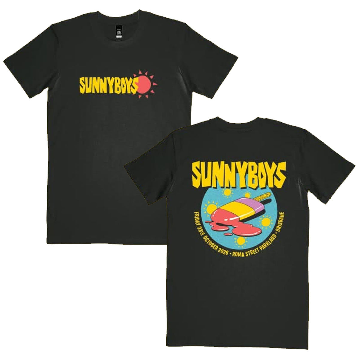 Sunnyboys - Ice Cream T-Shirt (Black)