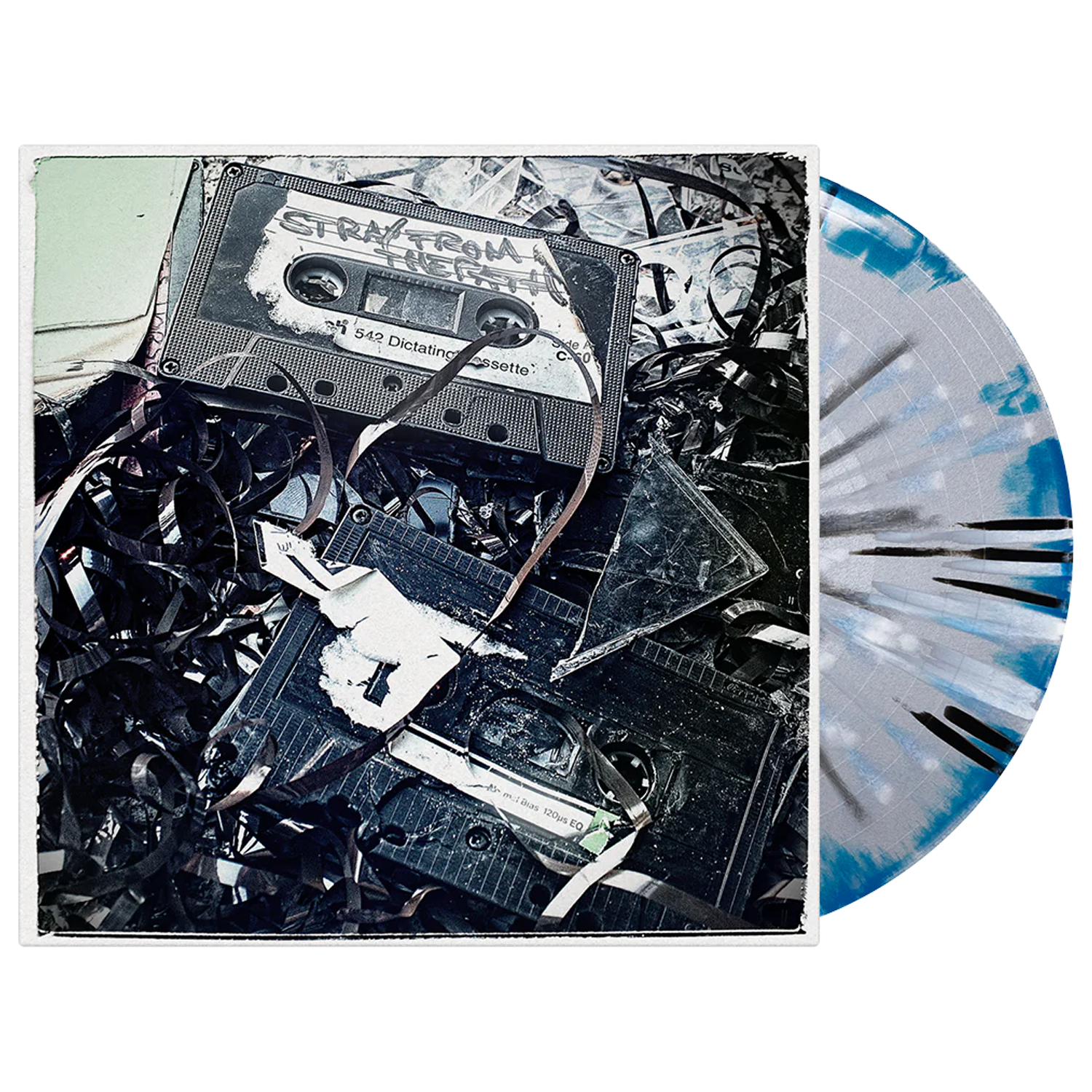 Stray From The Path - Rising Sun Vinyl (Silver + Aqua Blue Side A/B w/ Black + White Splatter)