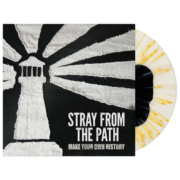 Stray From The Path - Make Your Own History Vinyl (Black Inside Milky Clear w/ Mustard Yellow + Bone Splatter)